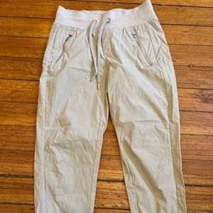 Athleta joggers, size 2, beige
